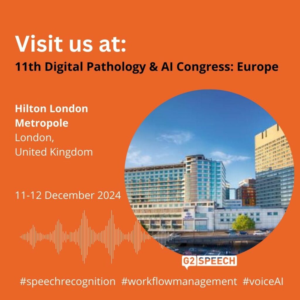 11th Digital Pathology & AI Congress: Europe - G2 Speech